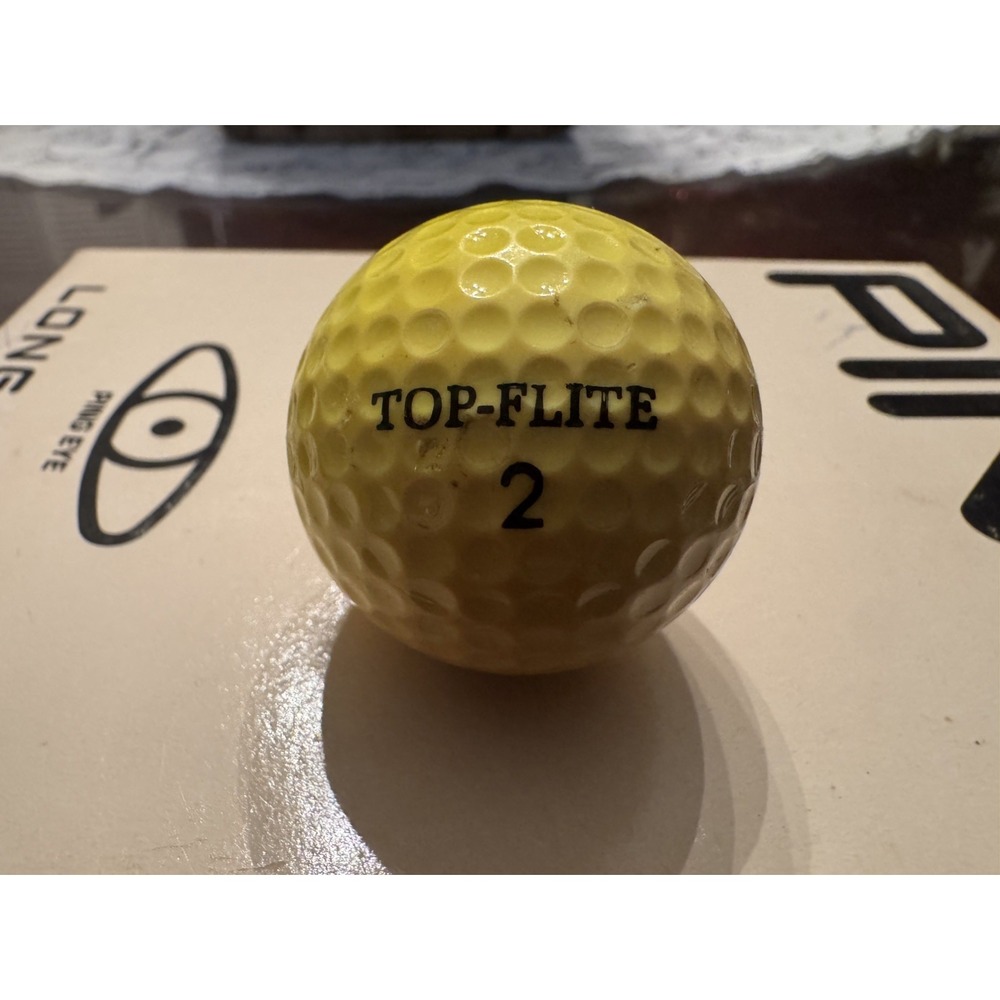Vintage Spalding Top-flite Golf Ball Yellow